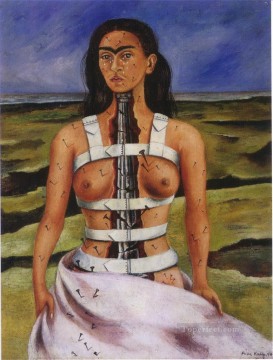 Frida Kahlo Painting - El feminismo de la columna rota Frida Kahlo